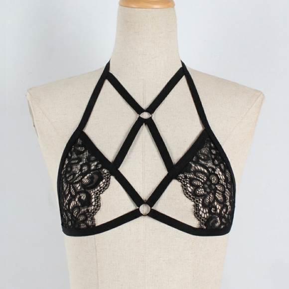 Women Sexy Lace Bandage Lingerie bralette - Picture 2 of 5